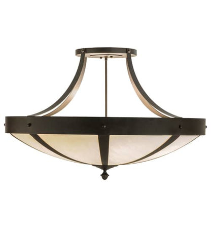 Urban 6 Light 36" Wide Semi-Flush Bowl Ceiling Fixture - Oil Rubbed Bronze Finish
