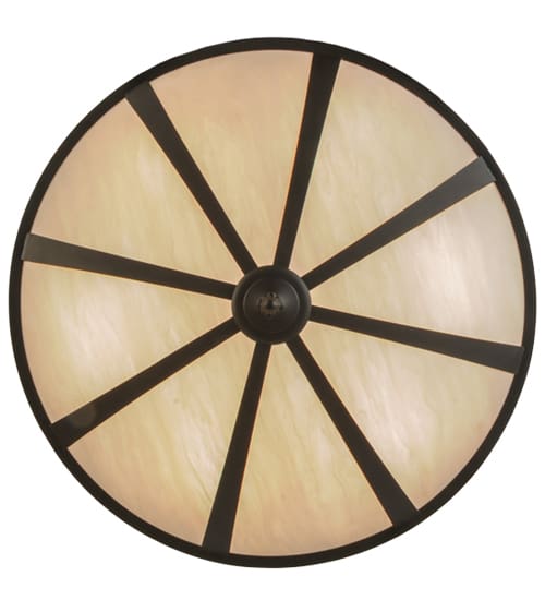 Urban 6 Light 36" Wide Semi-Flush Bowl Ceiling Fixture - Oil Rubbed Bronze Finish