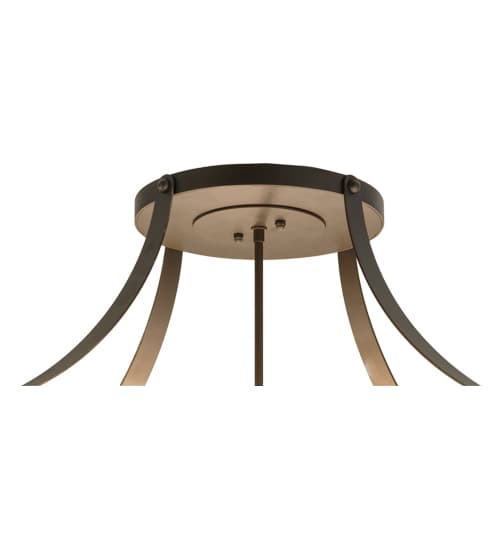 Urban 6 Light 36" Wide Semi-Flush Bowl Ceiling Fixture - Oil Rubbed Bronze Finish