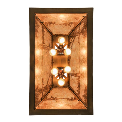 Meyda Tiffany Deer through the Trees 5 Light 34" Wide Linear Pendant