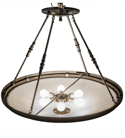 Commerce 6 Light 36" Wide Semi-Flush Bowl Ceiling Fixture - Timeless Bronze Finish