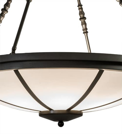 Commerce 6 Light 36" Wide Semi-Flush Bowl Ceiling Fixture - Timeless Bronze Finish