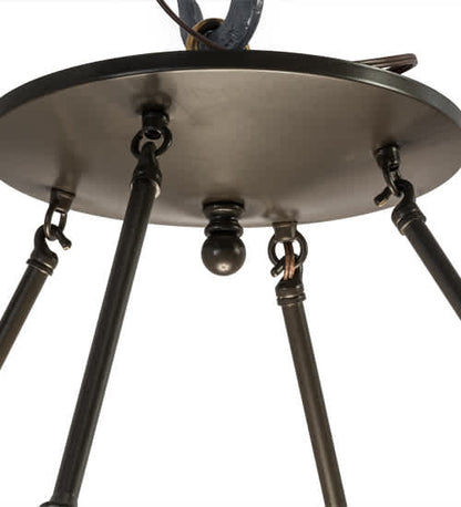 Commerce 6 Light 36" Wide Semi-Flush Bowl Ceiling Fixture - Timeless Bronze Finish