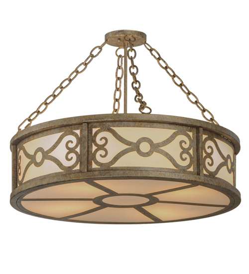 Donya 4 Light 26" Wide Semi-Flush Drum Ceiling Fixture - Corinth Finish