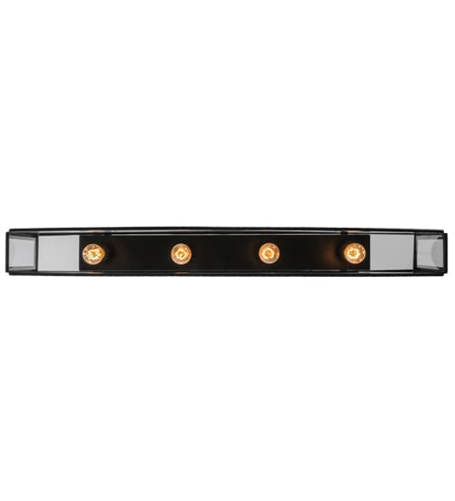 Affinity 4 Light 47" Wide Semi-Flush Ceiling Fixture - Solar Black Finish