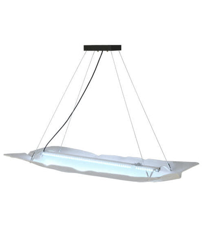 Linne 24" Wide Abstract Linear Pendant