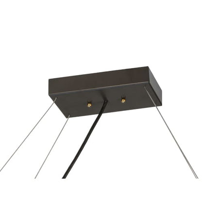 Linne 24" Wide Abstract Linear Pendant