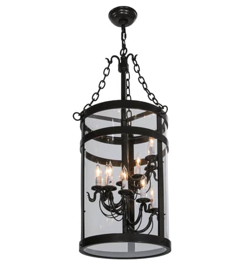 Cilindro 11 Light 15" Wide Taper Candle Pendant