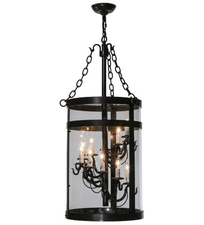 Cilindro 11 Light 15" Wide Taper Candle Pendant