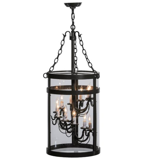 Cilindro 11 Light 15" Wide Taper Candle Pendant
