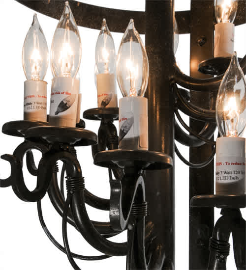 Cilindro 11 Light 15" Wide Taper Candle Pendant