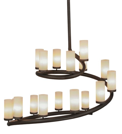 French Horn 17 Light 60" Wide Chandelier