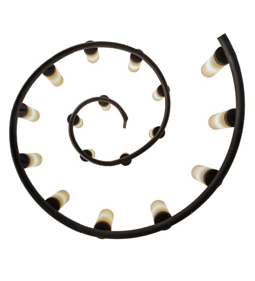 French Horn 17 Light 60" Wide Chandelier