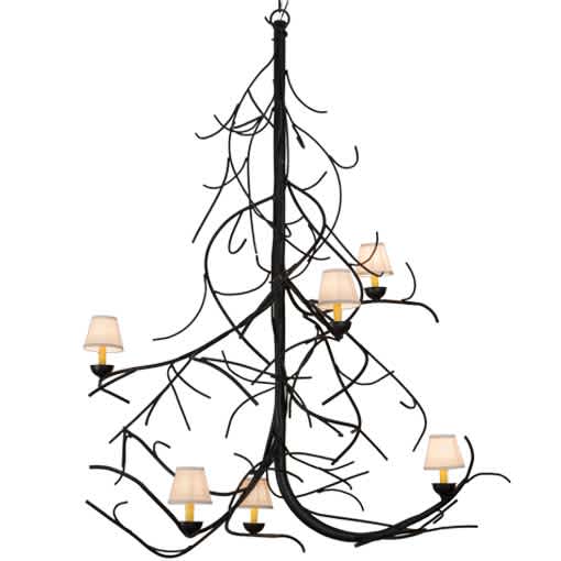Winter Solstice 6 Light 50" Wide Chandelier