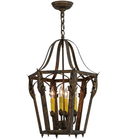 Acacia 4 Light 17" Wide Taper Candle Pendant