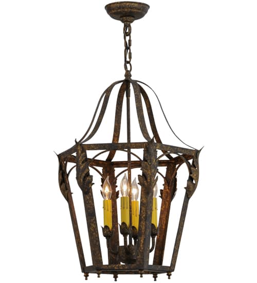 Acacia 4 Light 17" Wide Taper Candle Pendant