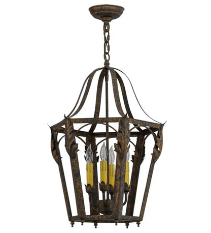 Acacia 4 Light 17" Wide Taper Candle Pendant