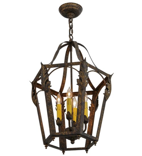 Acacia 4 Light 17" Wide Taper Candle Pendant