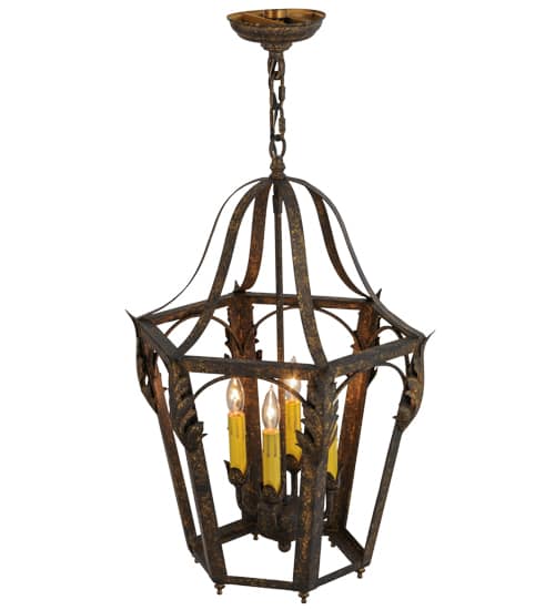 Acacia 4 Light 17" Wide Taper Candle Pendant