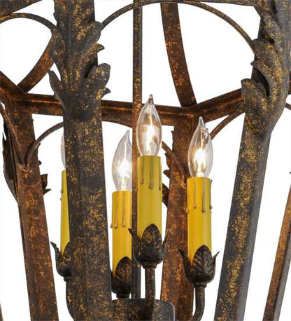 Acacia 4 Light 17" Wide Taper Candle Pendant
