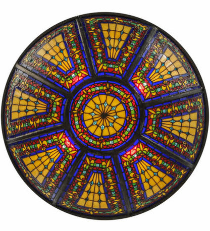 Fleur-de-lis 4 Light 24" Wide Semi-Flush Bowl Ceiling Fixture