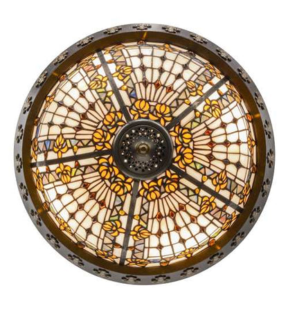 Fleur-de-lis 4 Light 19" Wide Semi-Flush Bowl Ceiling Fixture