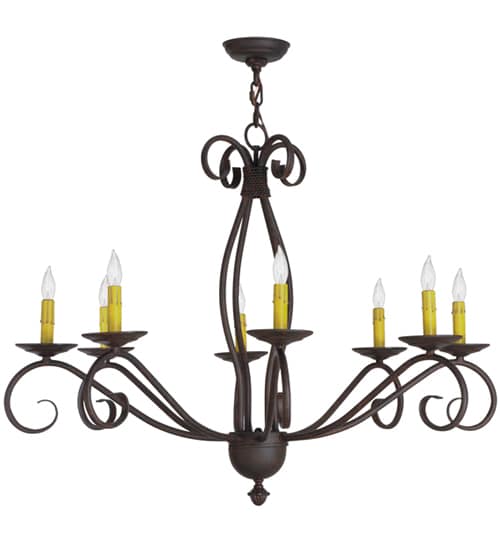 Sienna 8 Light 36" Wide Taper Candle Style Chandelier