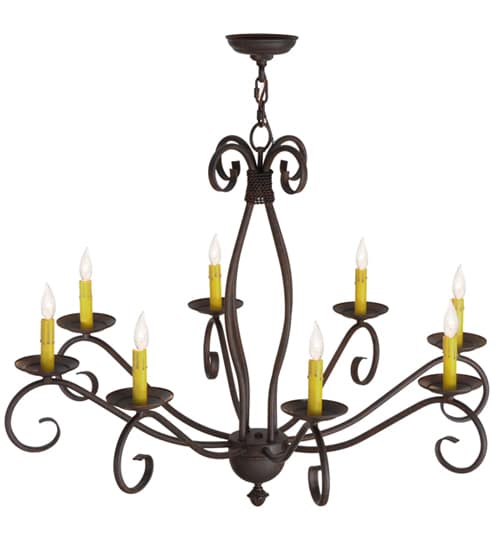 Sienna 8 Light 36" Wide Taper Candle Style Chandelier
