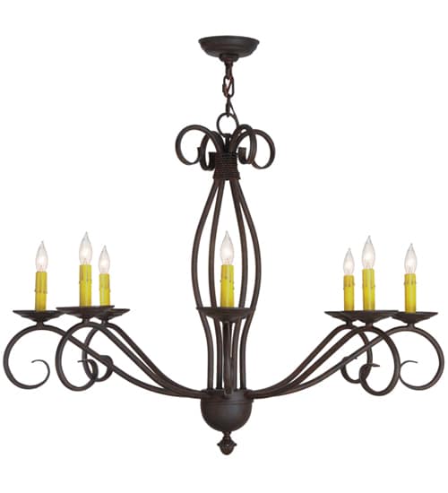Sienna 8 Light 36" Wide Taper Candle Style Chandelier