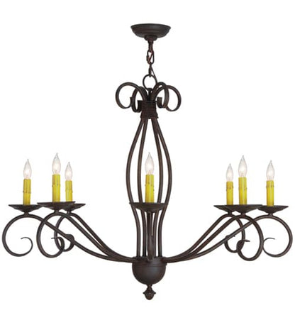 Sienna 8 Light 36" Wide Taper Candle Style Chandelier