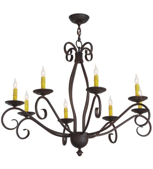 Sienna 8 Light 36" Wide Taper Candle Style Chandelier