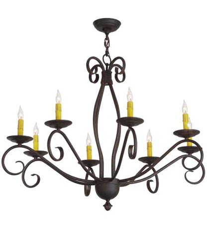 Sienna 8 Light 36" Wide Taper Candle Style Chandelier