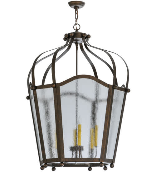 Citadel 6 Light 33" Wide Taper Candle Pendant