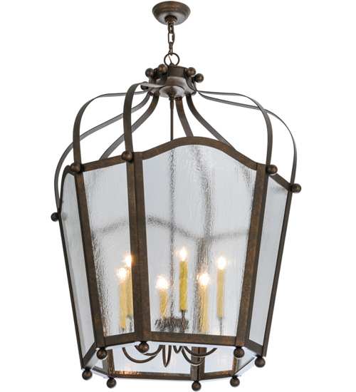 Citadel 6 Light 33" Wide Taper Candle Pendant