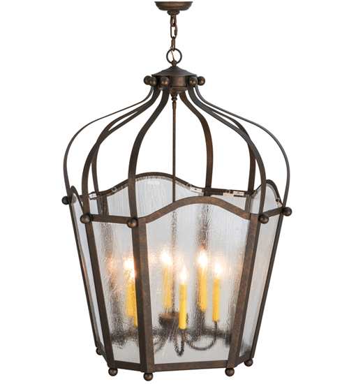 Citadel 6 Light 33" Wide Taper Candle Pendant