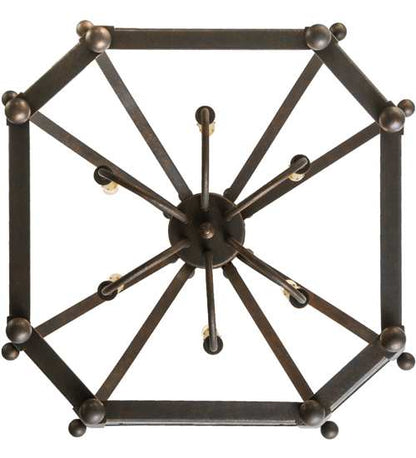 Citadel 6 Light 33" Wide Taper Candle Pendant