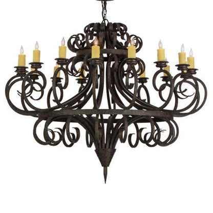 Symen 16 Light 60" Wide Taper Candle Style Chandelier