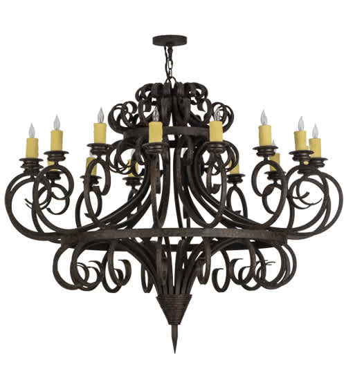 Symen 16 Light 60" Wide Taper Candle Style Chandelier