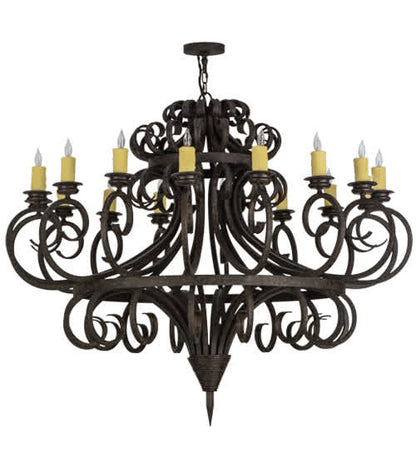 Symen 16 Light 60" Wide Taper Candle Style Chandelier