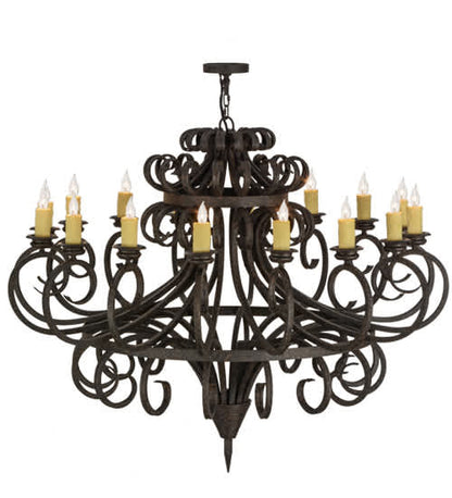 Symen 16 Light 60" Wide Taper Candle Style Chandelier