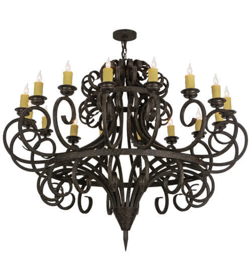 Symen 16 Light 60" Wide Taper Candle Style Chandelier