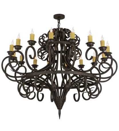 Symen 16 Light 60" Wide Taper Candle Style Chandelier