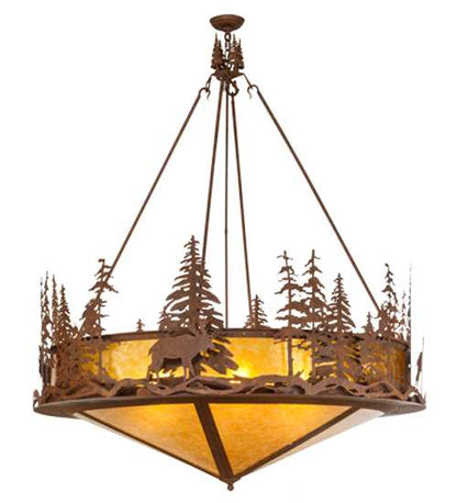 Moose at Dusk 6 Light 54" Wide Pendant