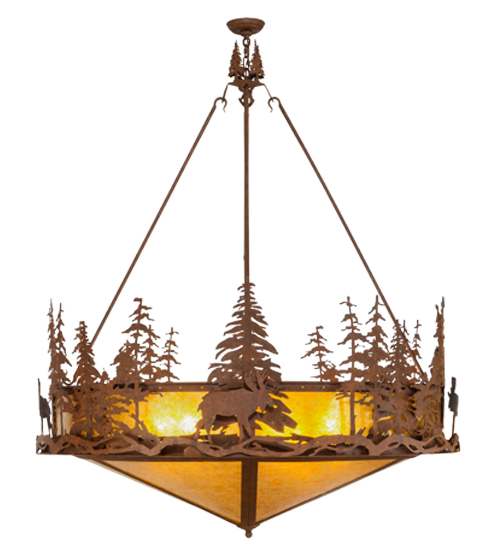 Moose at Dusk 6 Light 54" Wide Pendant