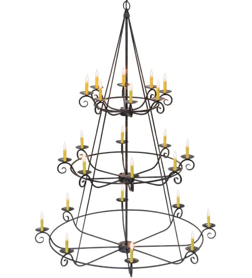 Estrella 24 Light 60" Wide Taper Candle Style Chandelier