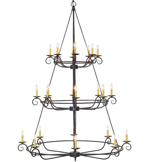 Estrella 24 Light 60" Wide Taper Candle Style Chandelier