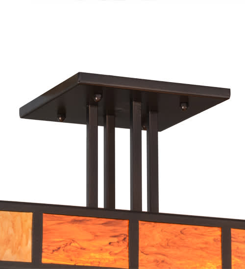 Zuvan Prime 4 Light 34" Wide Semi-Flush Square Ceiling Fixture