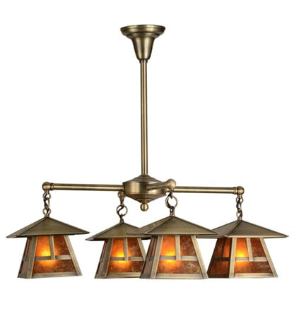 Stillwater T Mission 4 Light 30" Wide Chandelier