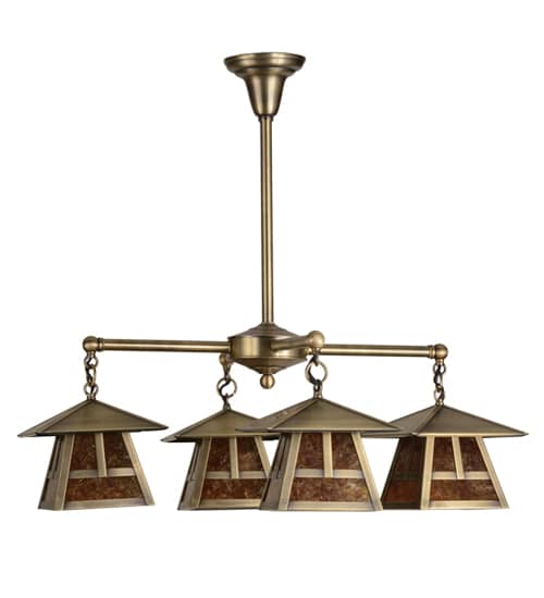 Stillwater T Mission 4 Light 30" Wide Chandelier
