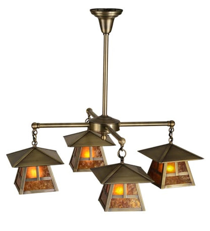 Stillwater T Mission 4 Light 30" Wide Chandelier